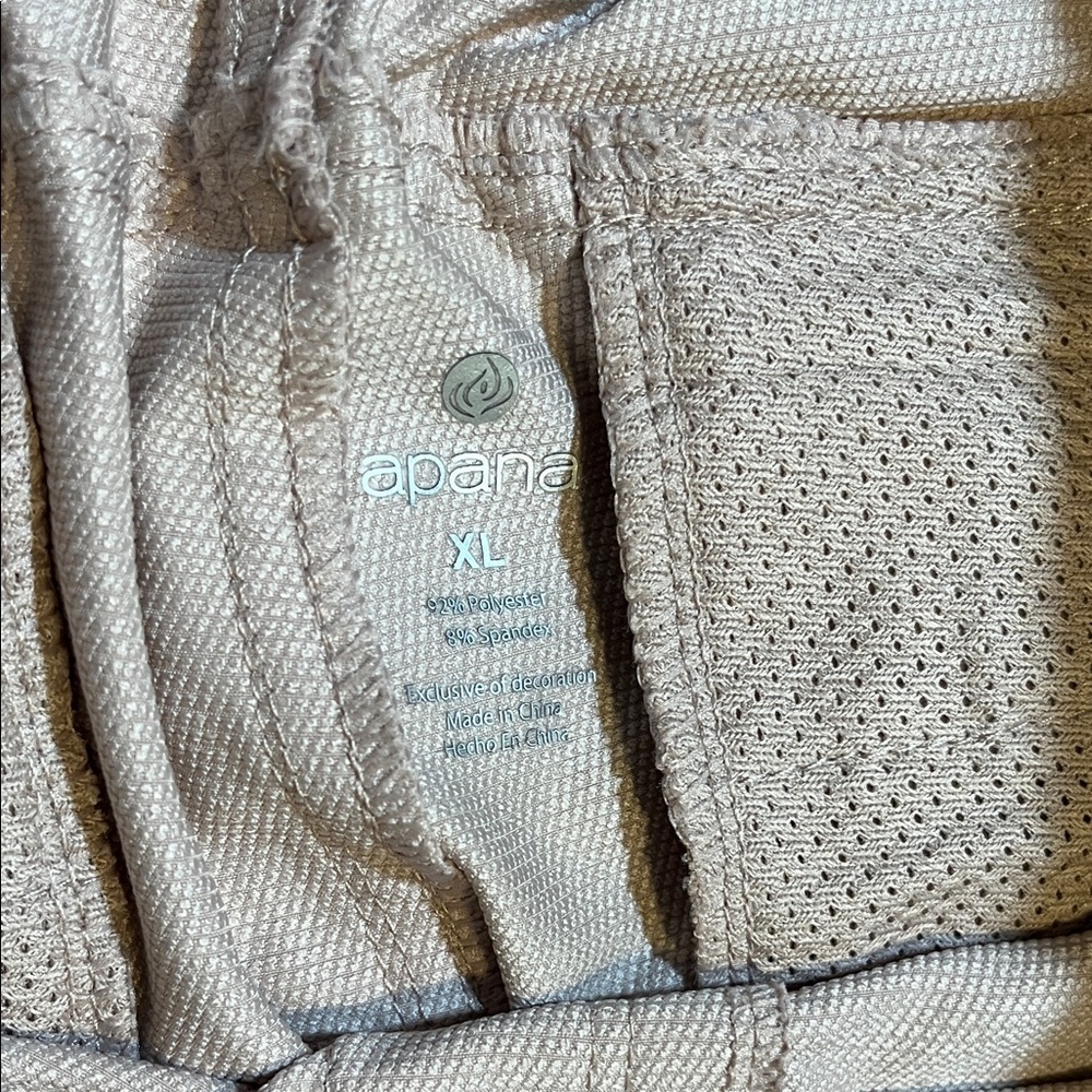 Apana Light Blush Pink Women’s Lightweight Pants 5 Pocket XL NWT - Picture 3 of 4